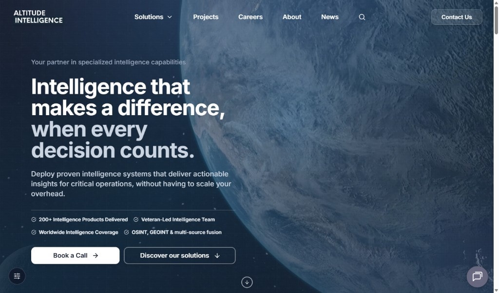 Altitude Intelligence homepage